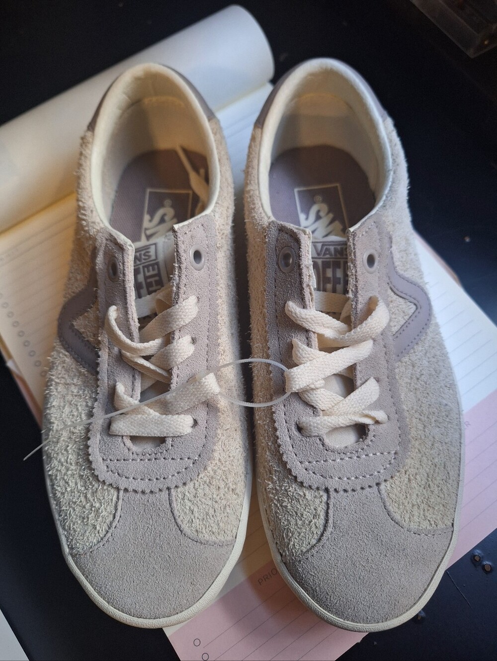 Vans Sport Low Tri-tone Suede Atmosphere Grey Beige Lace Up Shoes Men 4, Women 5 - Picture 10 of 10